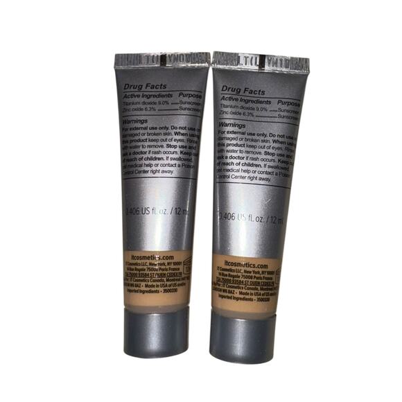 It Cosmetics CC Full Coverage Foundation SPF 50 Light Travel Size 2 Pack Luxury - Picture 9 of 9